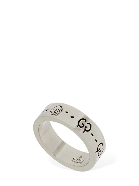 men's gucci ghost ring|Gucci ghost ring size 7.